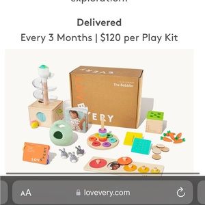 Lovevery Play Kit 5-6 months; used but still in good condition